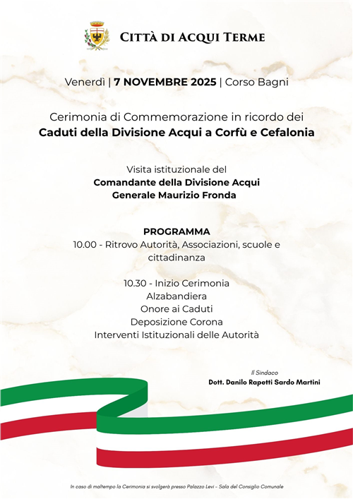 Visita istituzionale del Comandante della Divisione Acqui Generale Maurizio Fronda