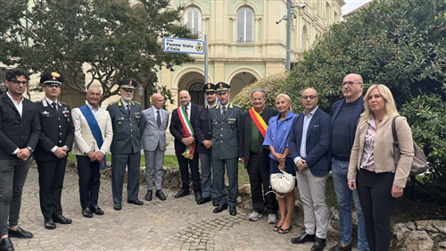 Inaugurazione del Largo Fiamme Gialle d'Italia
